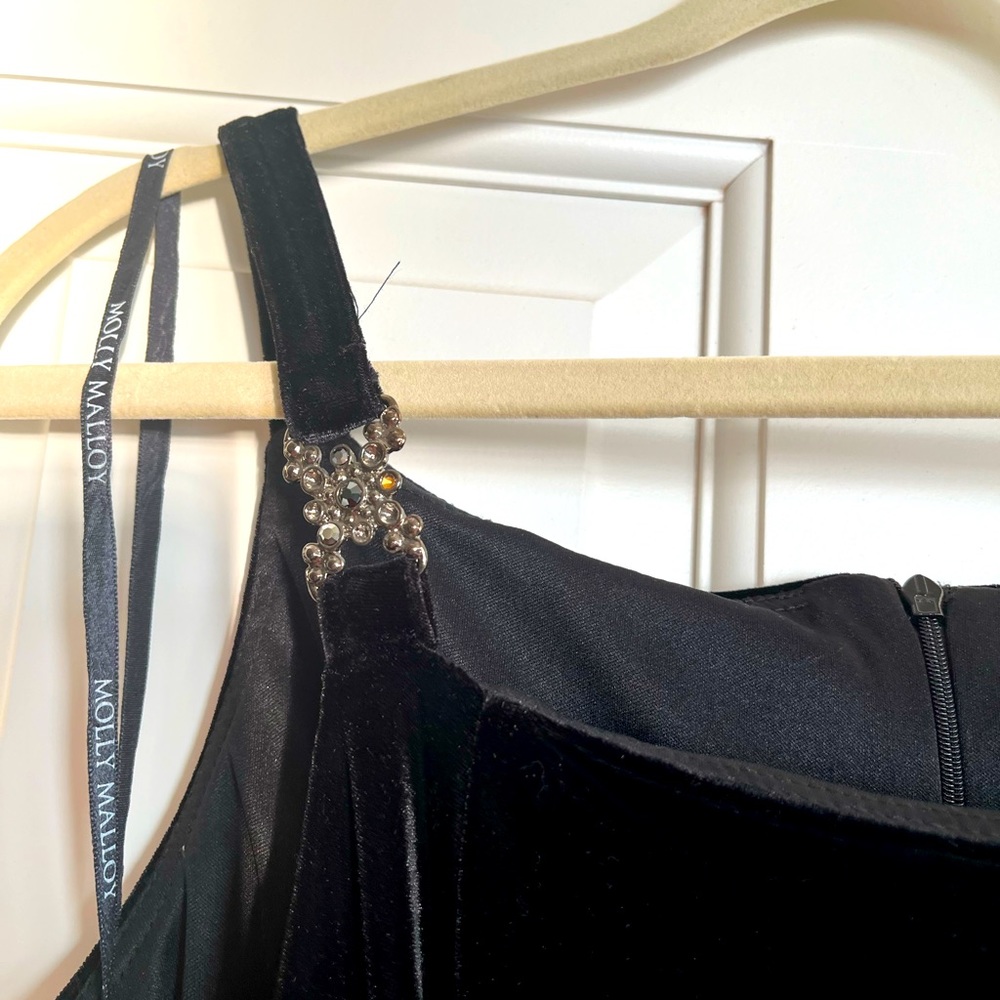 Molly Mallory black Velvet Dress